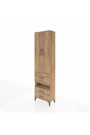 Arges Dolap 3 Raflı 3 Çekmeceli Tek Askılı 60x30x221 - S29M103V9A