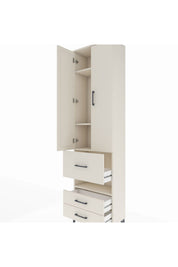 Arges Dolap 4 Raflı 3 Çekmeceli 2 Kapaklı 60x30x221 - S29M104V1A
