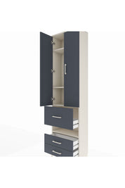 Arges Dolap 4 Raflı 3 Çekmeceli 2 Kapaklı 60x30x221 - S29M104V2A