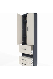 Arges Dolap 4 Raflı 3 Çekmeceli 2 Kapaklı 60x30x221 - S29M104V4A