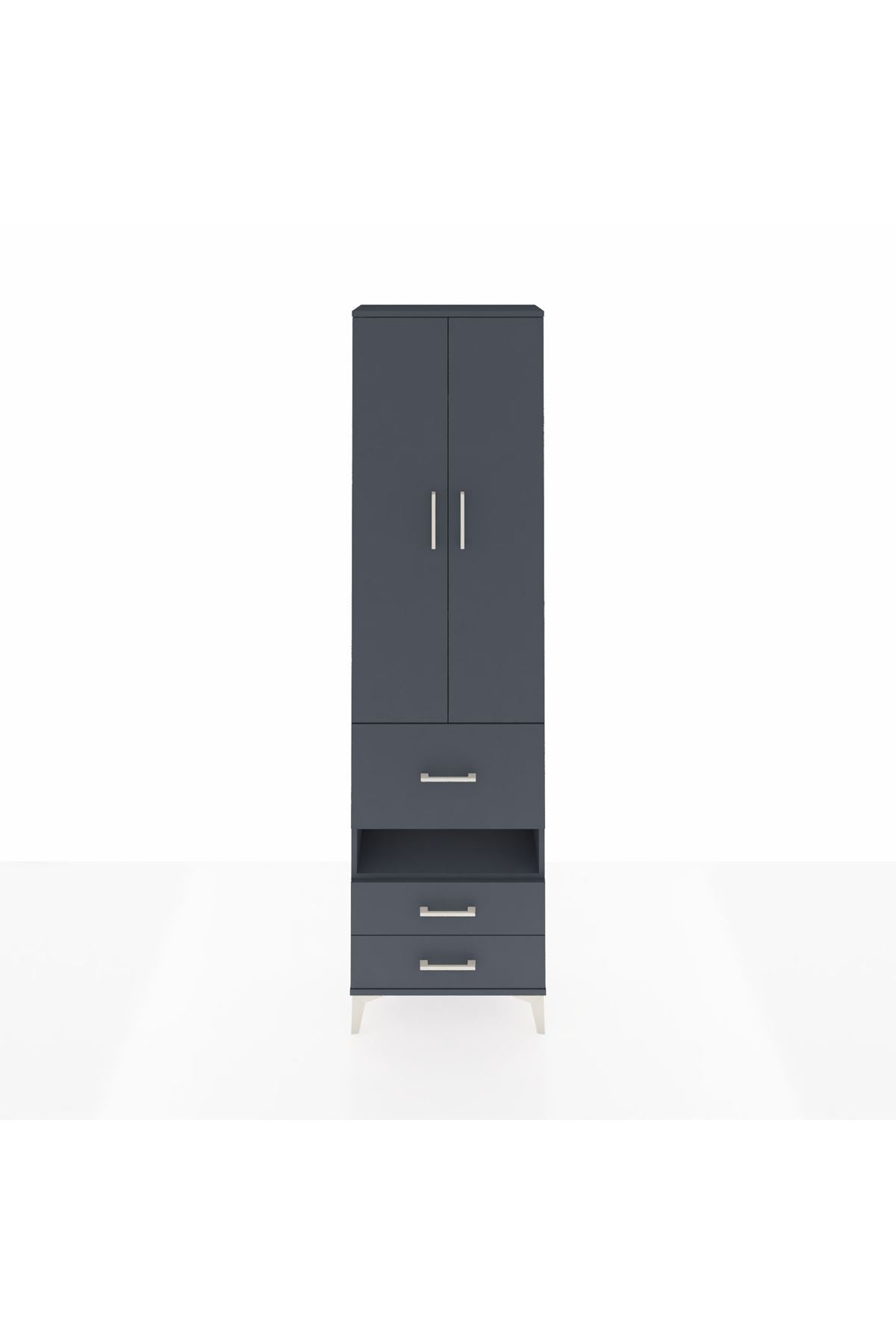 Arges Dolap 4 Raflı 3 Çekmeceli 2 Kapaklı 60x30x221 - S29M104V5A