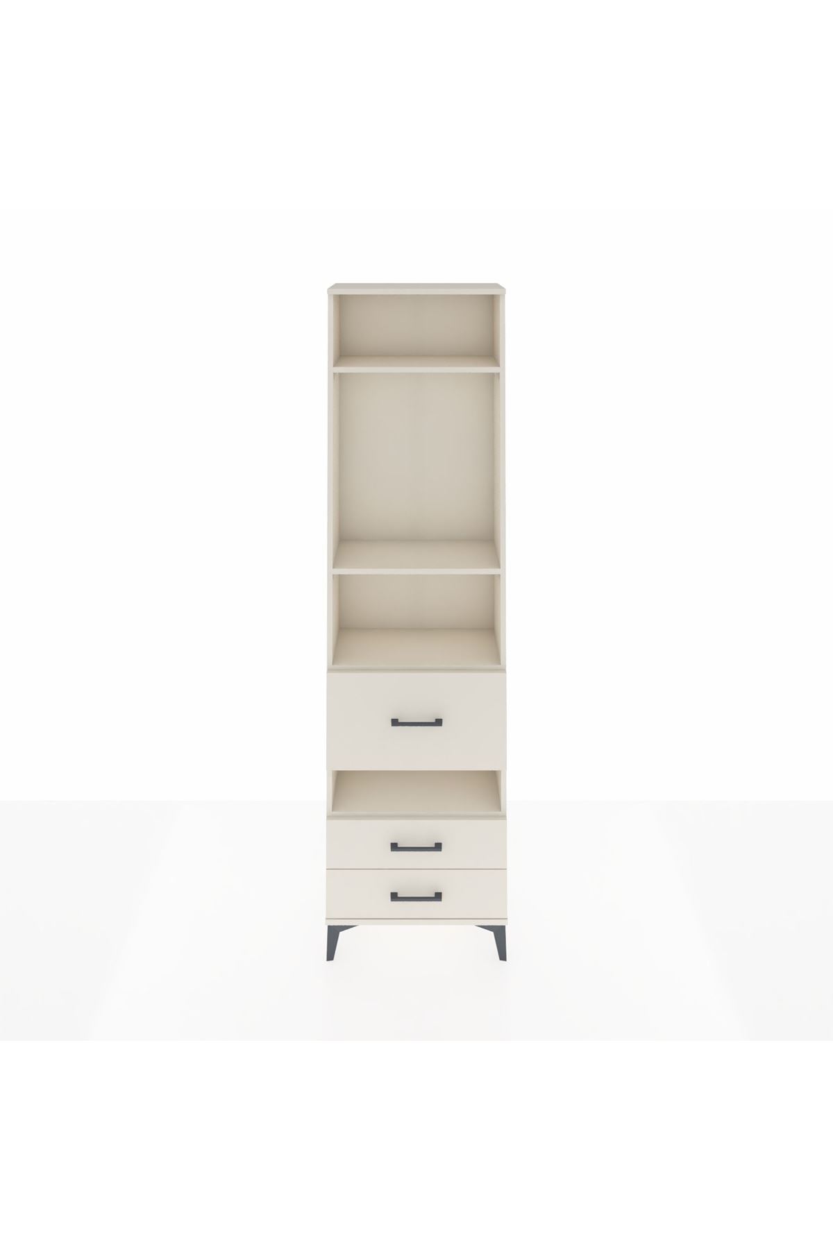 Arges Dolap 4 Raflı 3 Çekmeceli 60x30x221 - S29M105V1A