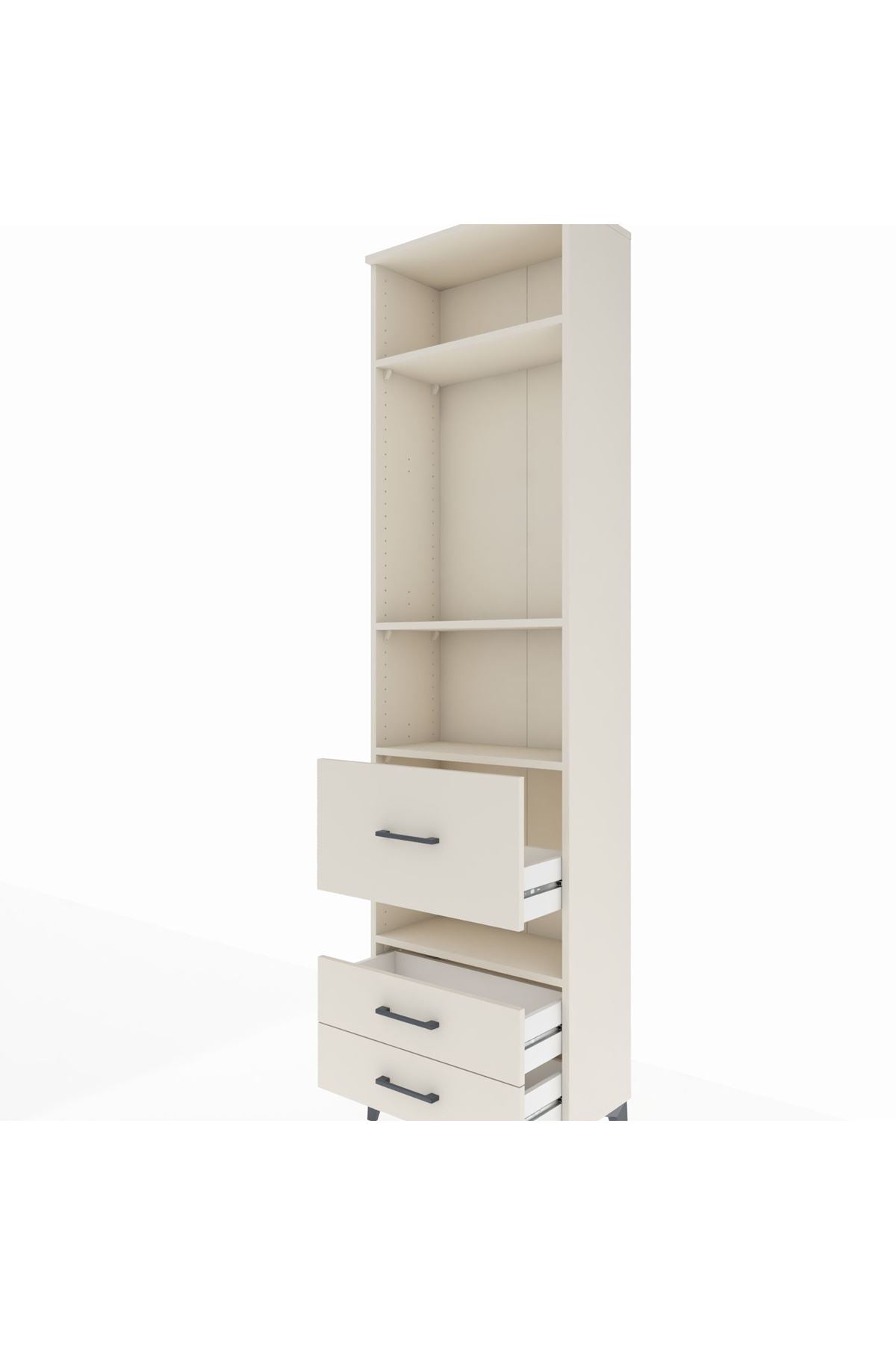 Arges Dolap 4 Raflı 3 Çekmeceli 60x30x221 - S29M105V1A