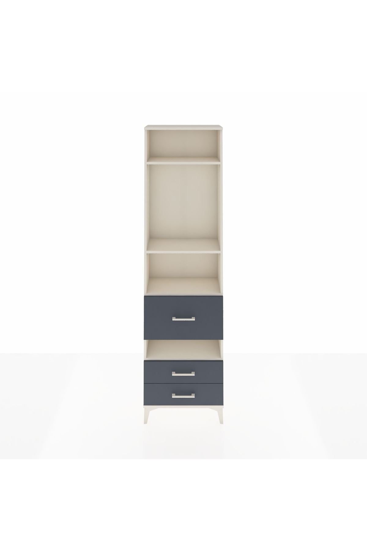 Arges Dolap 4 Raflı 3 Çekmeceli 60x30x221 - S29M105V2A