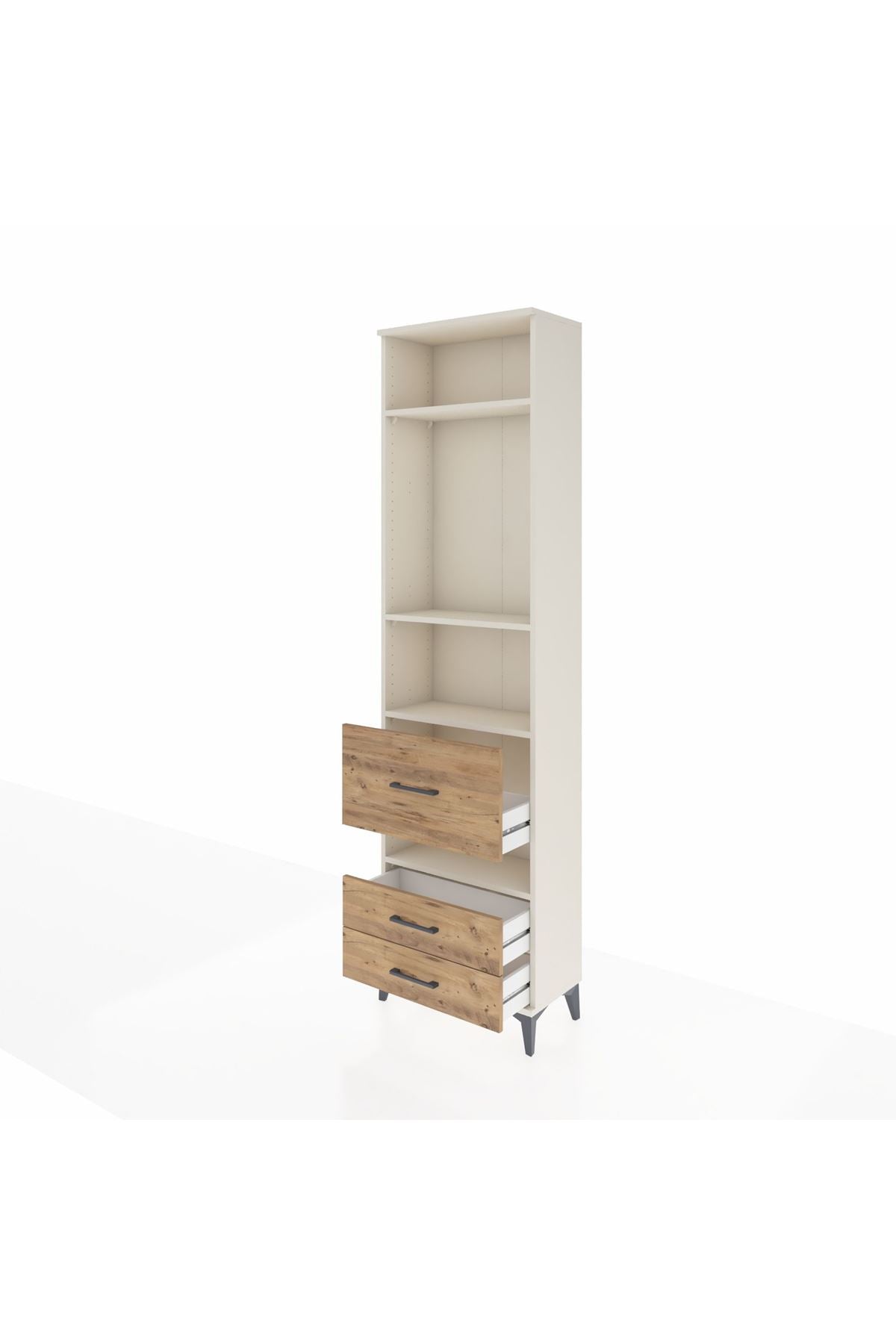 Arges Dolap 4 Raflı 3 Çekmeceli 60x30x221 - S29M105V3A