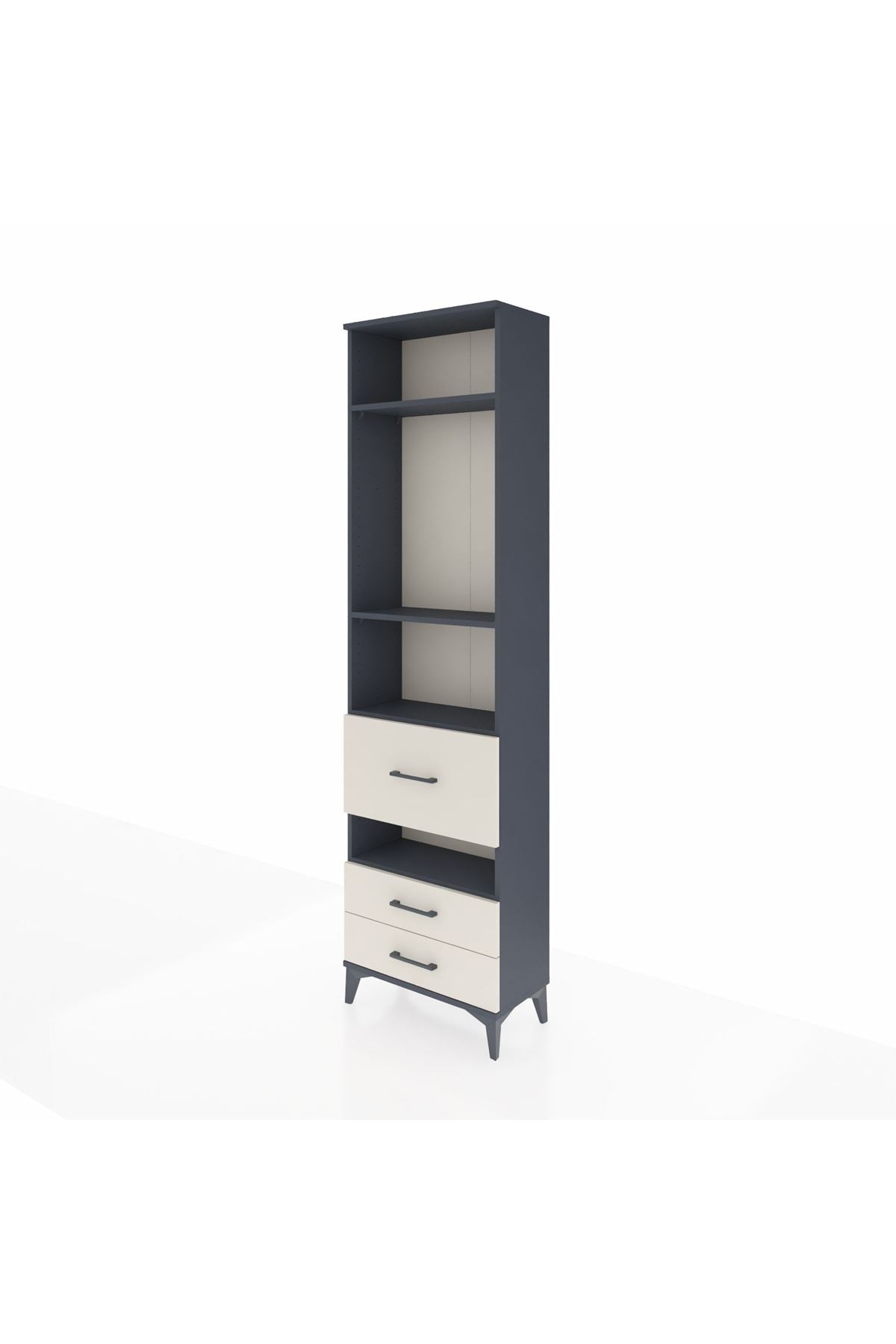 Arges Dolap 4 Raflı 3 Çekmeceli 60x30x221 - S29M105V4A