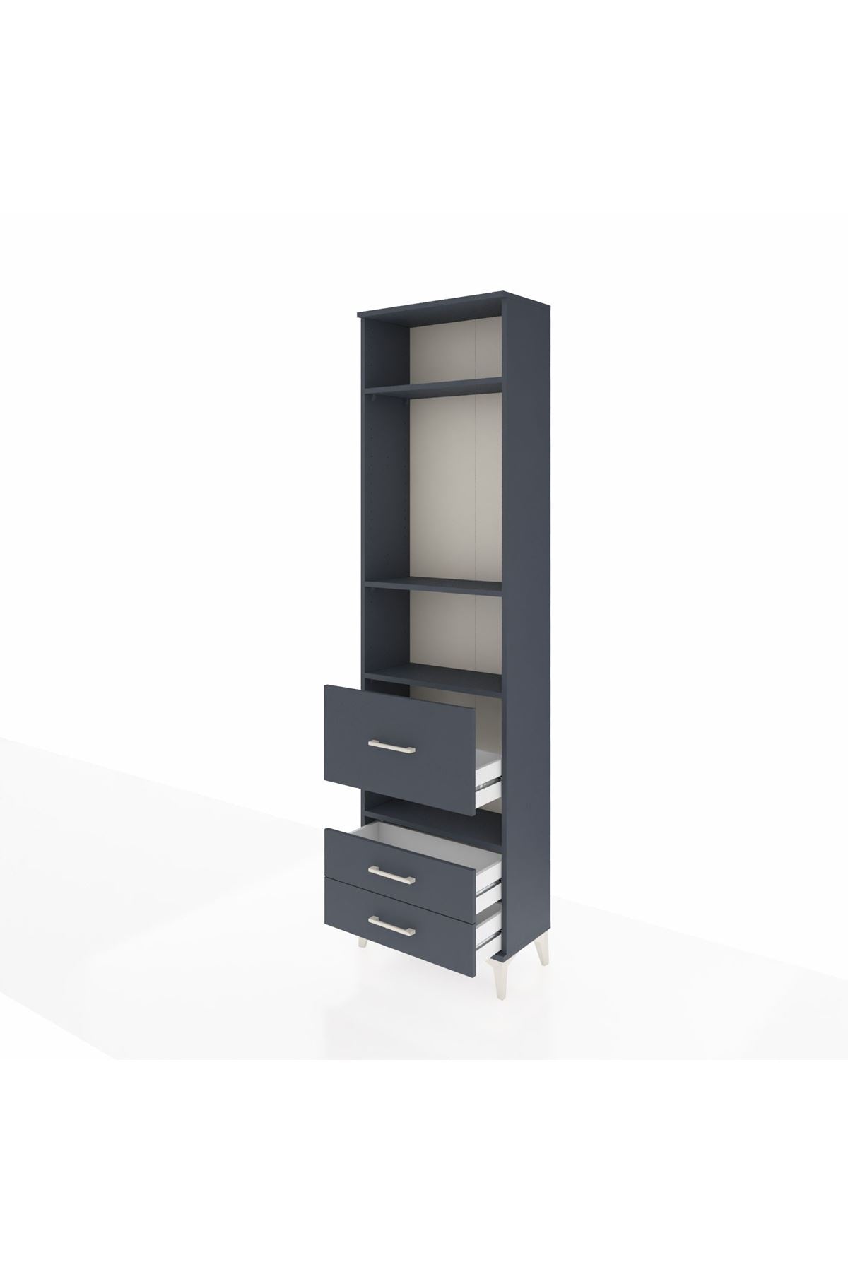 Arges Dolap 4 Raflı 3 Çekmeceli 60x30x221 - S29M105V5A