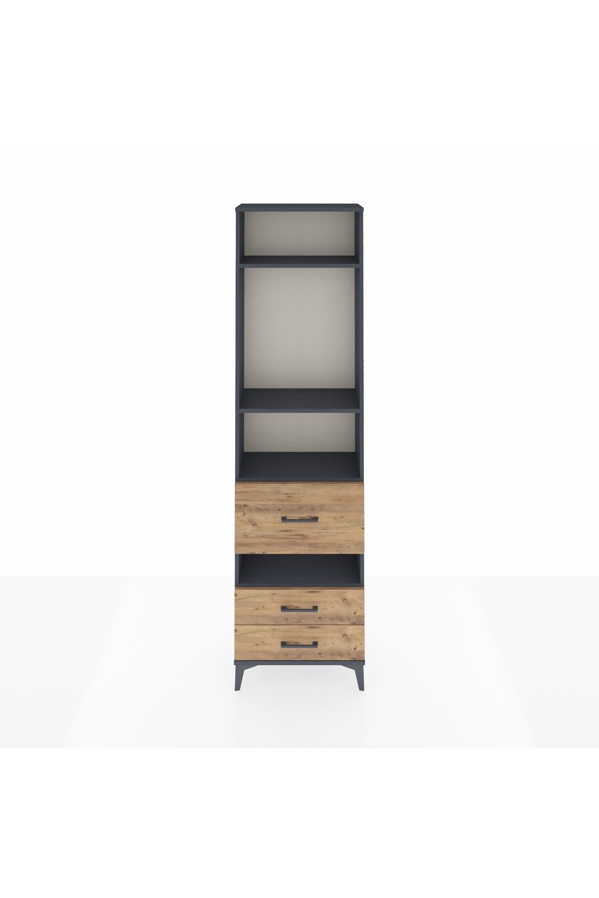 Arges Dolap 4 Raflı 3 Çekmeceli 60x30x221 - S29M105V6A