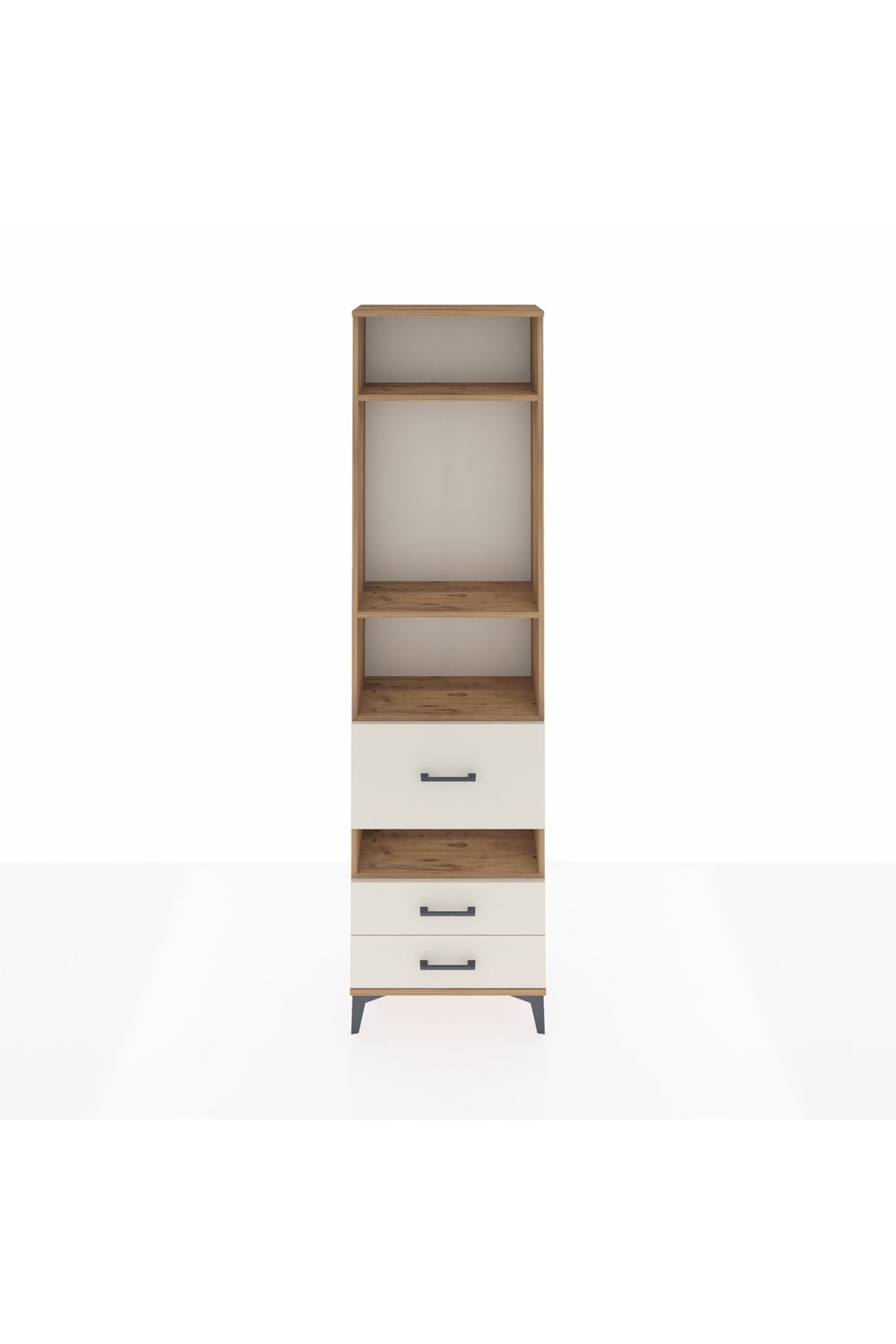 Arges Dolap 4 Raflı 3 Çekmeceli 60x30x221 - S29M105V7A