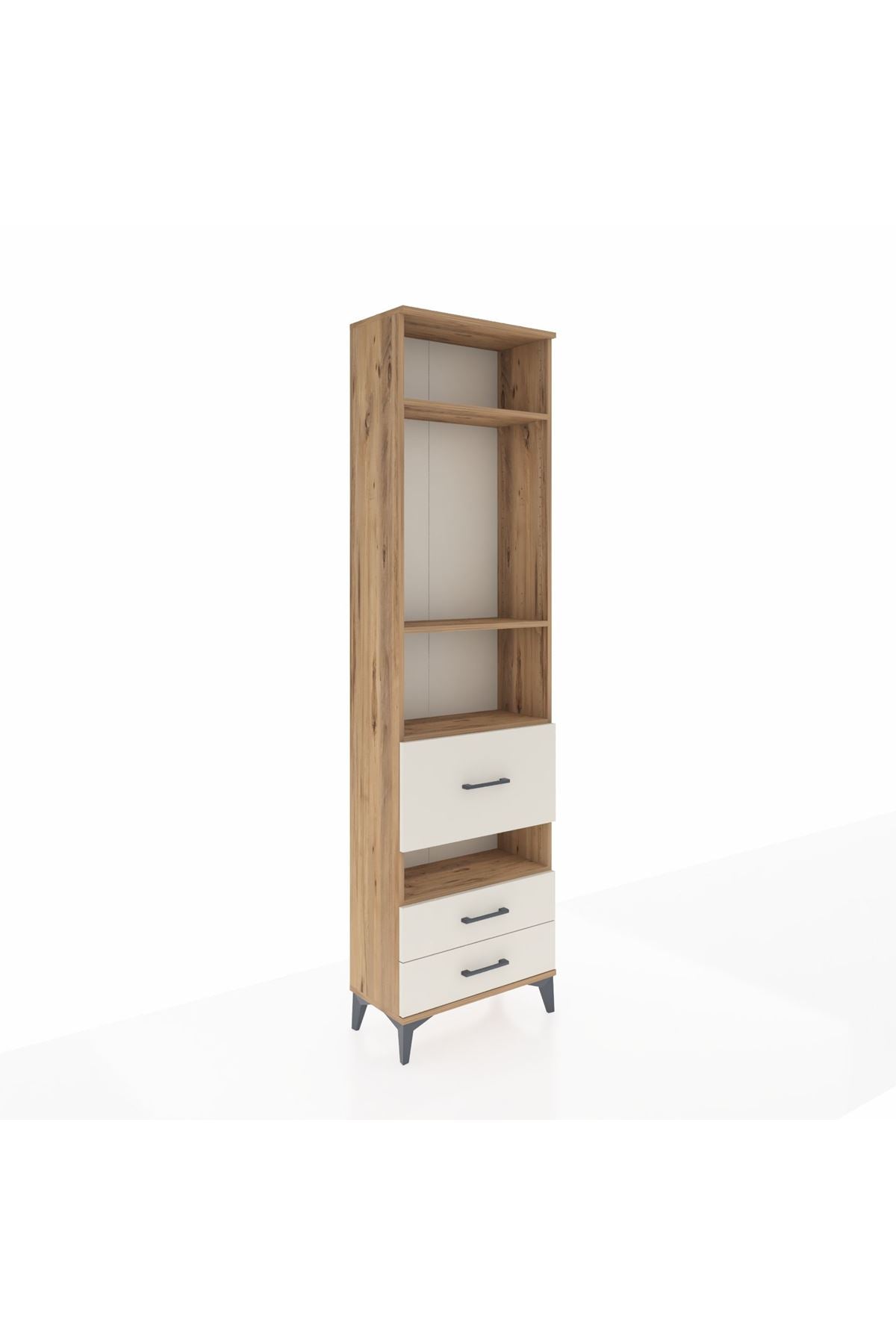 Arges Dolap 4 Raflı 3 Çekmeceli 60x30x221 - S29M105V7A