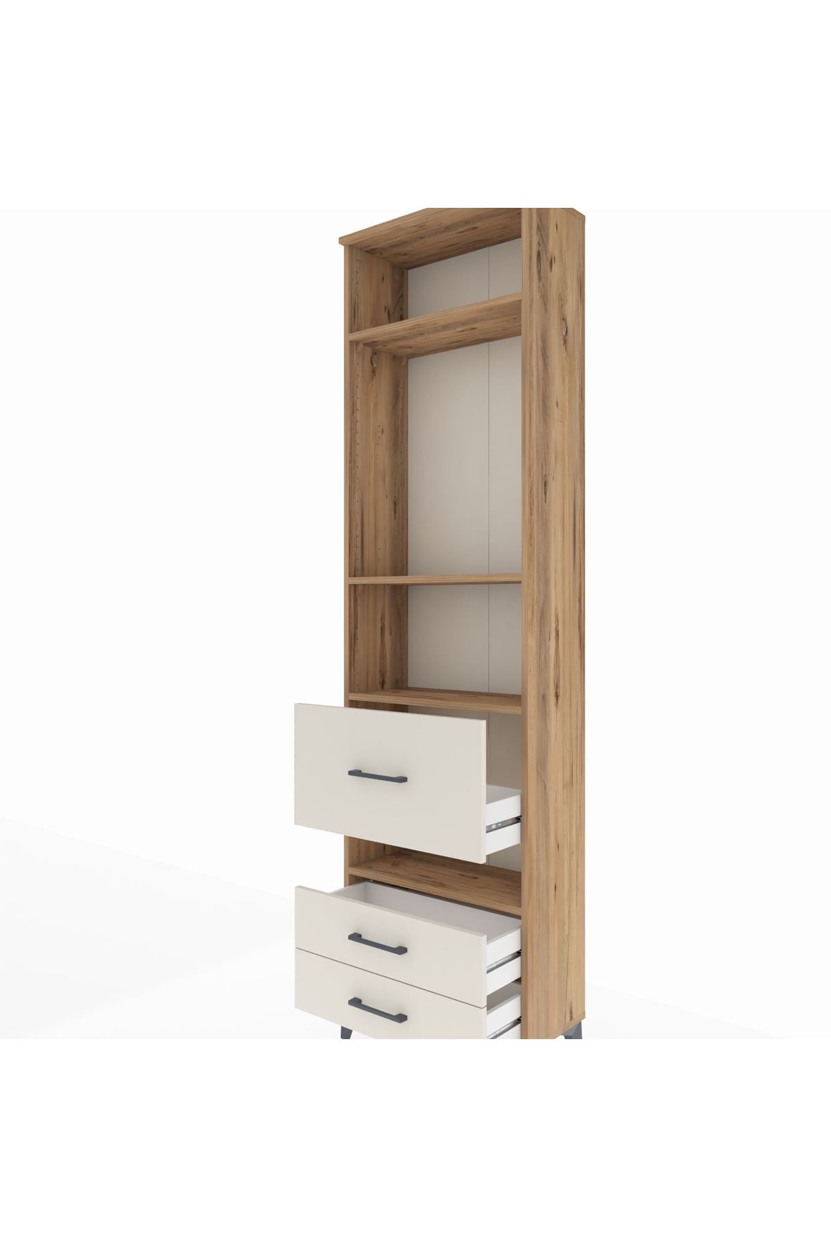 Arges Dolap 4 Raflı 3 Çekmeceli 60x30x221 - S29M105V7A