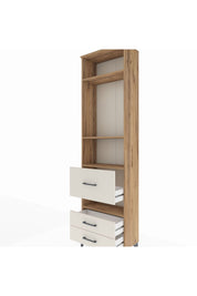 Arges Dolap 4 Raflı 3 Çekmeceli 60x30x221 - S29M105V7A