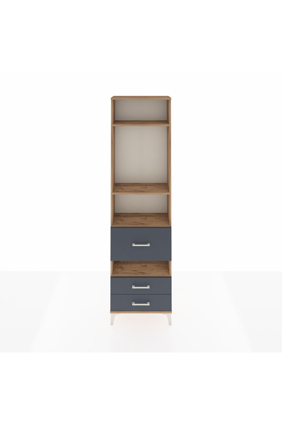 Arges Dolap 4 Raflı 3 Çekmeceli 60x30x221 - S29M105V8A