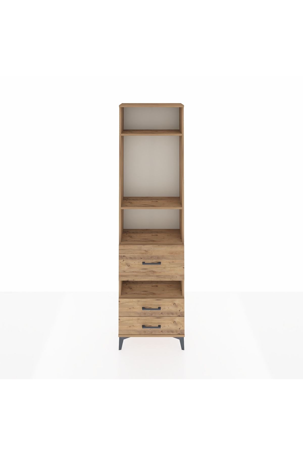 Arges Dolap 4 Raflı 3 Çekmeceli 60x30x221 - S29M105V9A