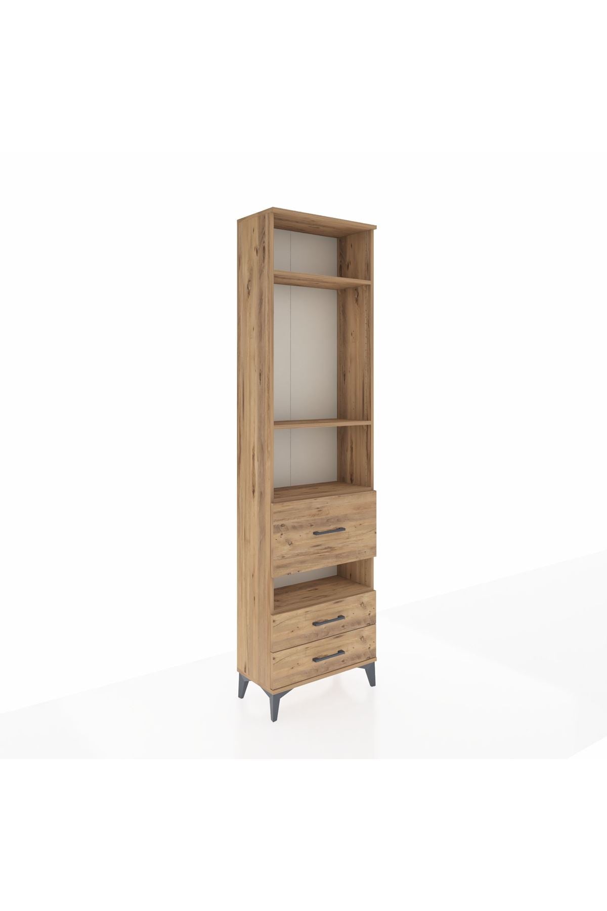 Arges Dolap 4 Raflı 3 Çekmeceli 60x30x221 - S29M105V9A
