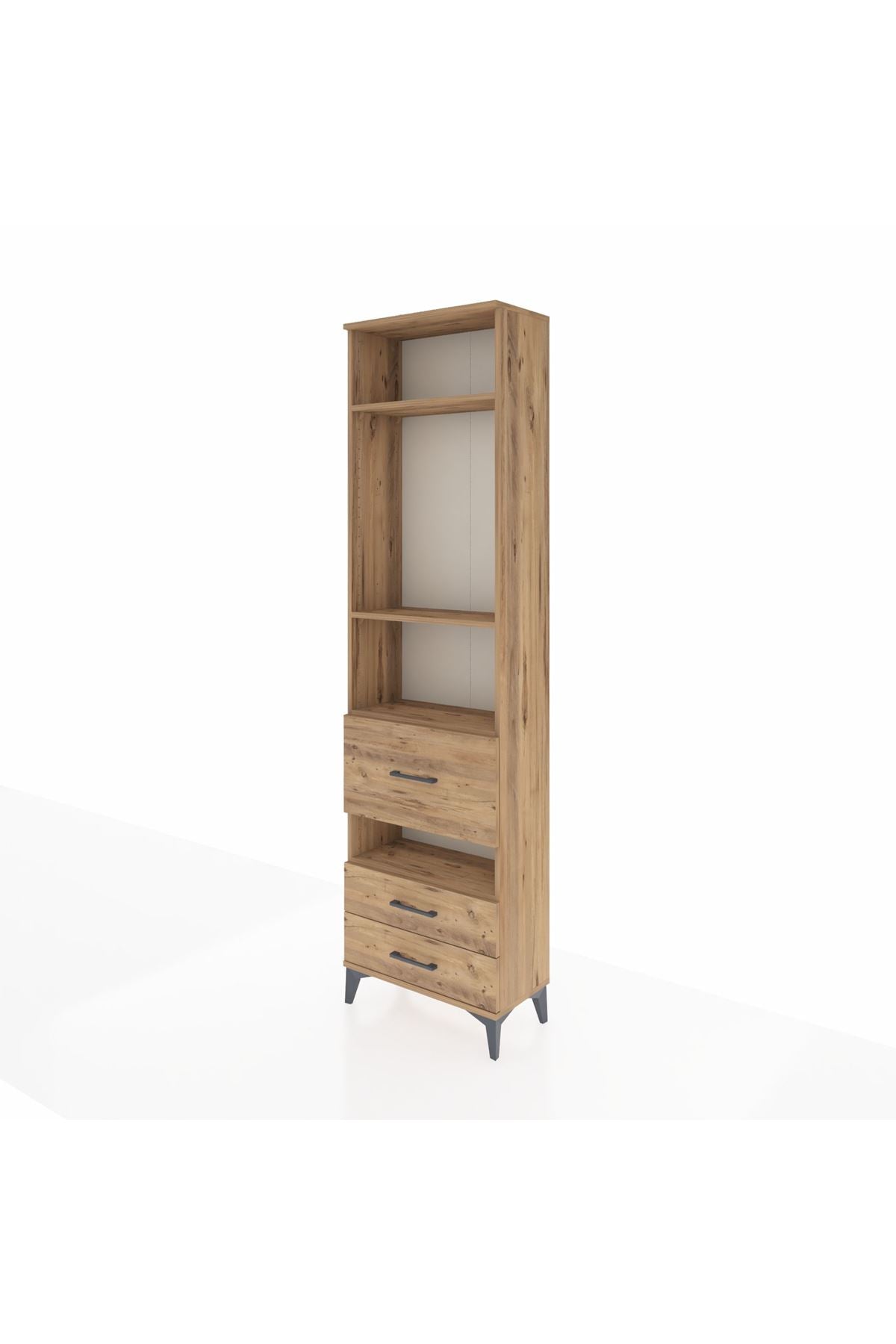 Arges Dolap 4 Raflı 3 Çekmeceli 60x30x221 - S29M105V9A