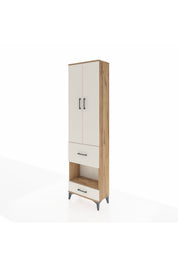 Arges Dolap 3 Raflı 2 Çekmeceli Tek Askılı 60x30x221 - S29M106V7A