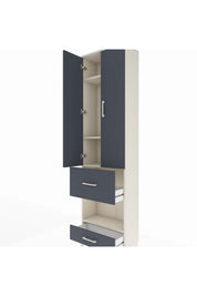 Arges Dolap 4 Raflı 2 Çekmeceli 2 Kapaklı 60x30x221 - S29M107V2A