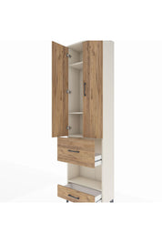 Arges Dolap 4 Raflı 2 Çekmeceli 2 Kapaklı 60x30x221 - S29M107V3A
