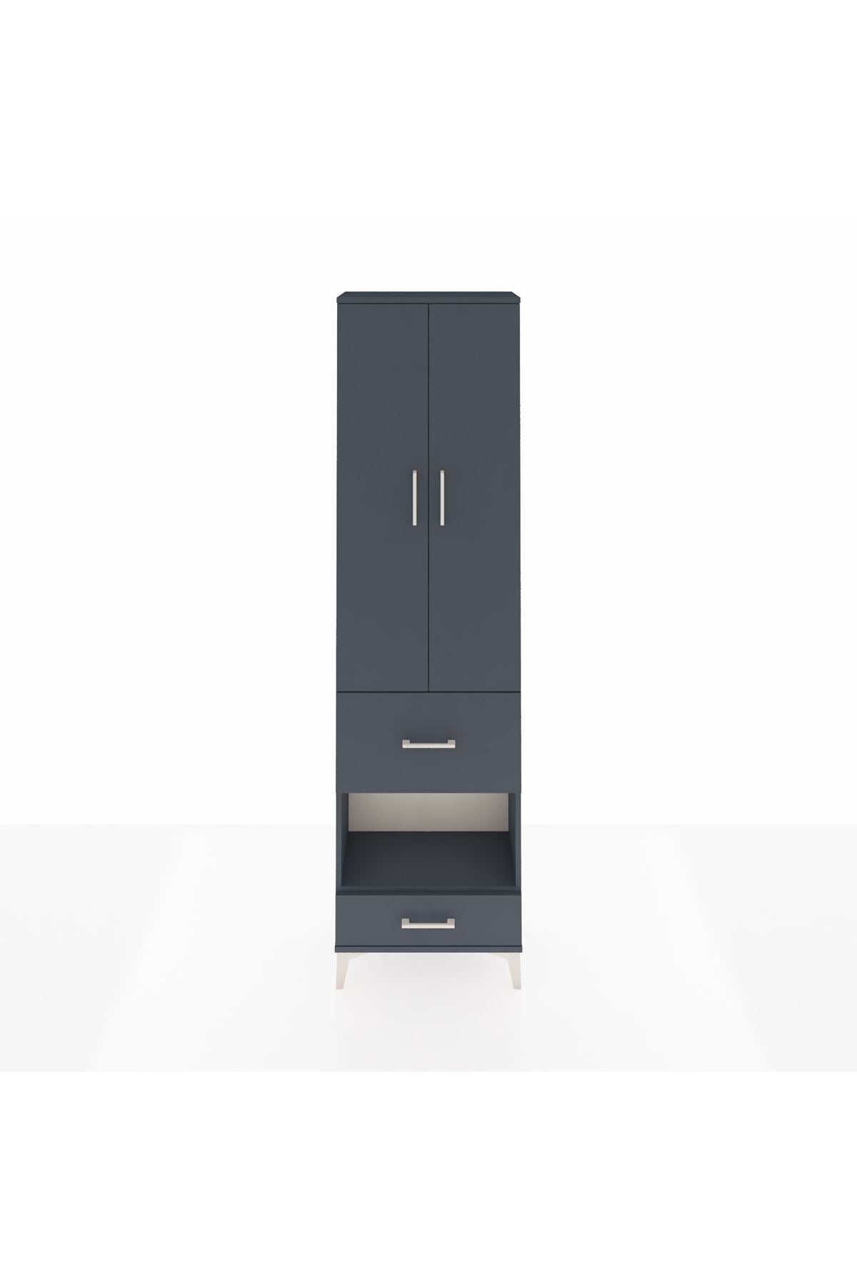 Arges Dolap 4 Raflı 2 Çekmeceli 2 Kapaklı 60x30x221 - S29M107V5A