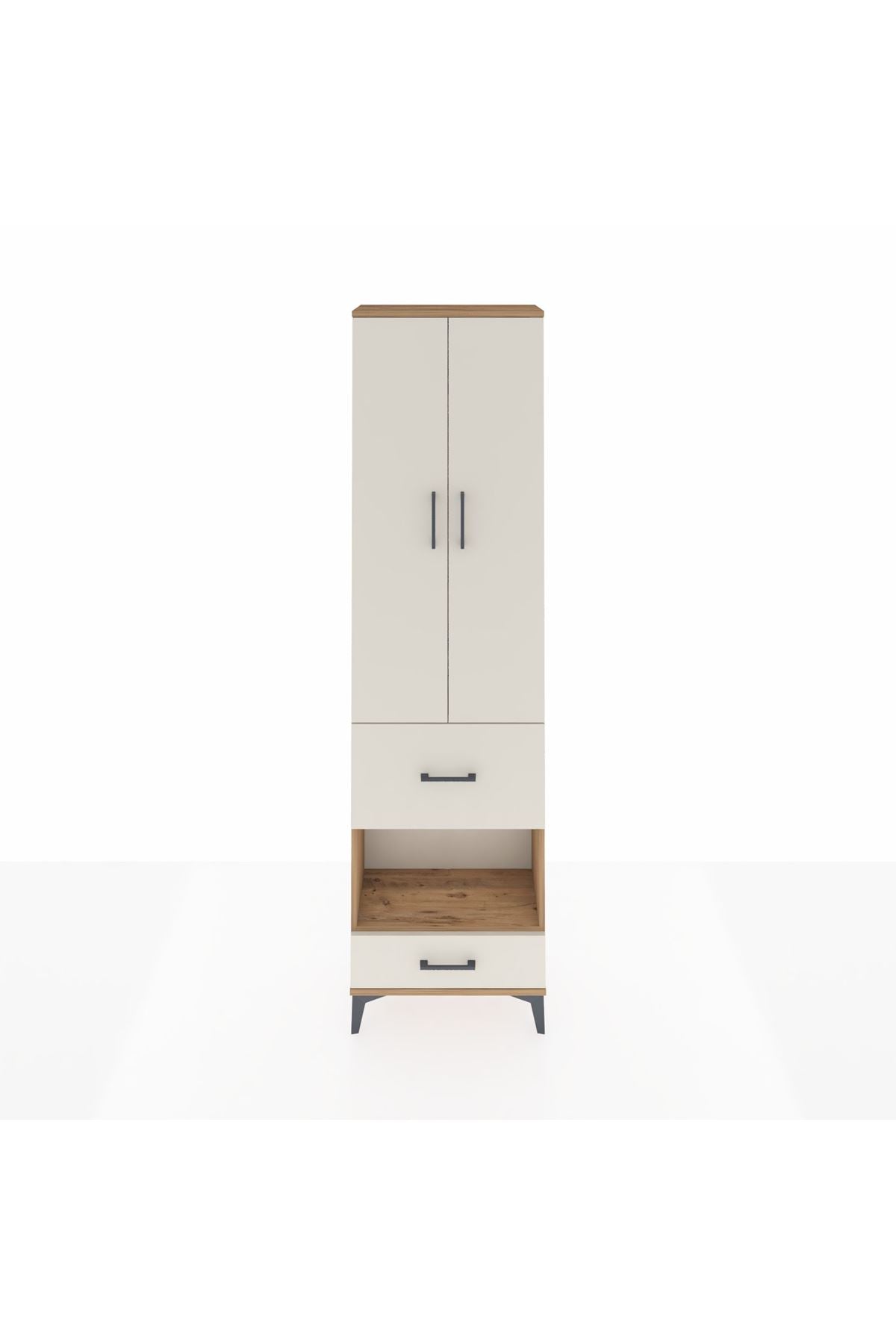 Arges Dolap 4 Raflı 2 Çekmeceli 2 Kapaklı 60x30x221 - S29M107V7A