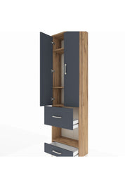 Arges Dolap 4 Raflı 2 Çekmeceli 2 Kapaklı 60x30x221 - S29M107V8A