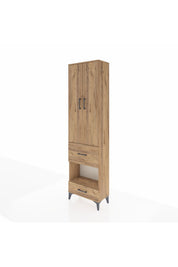 Arges Dolap 4 Raflı 2 Çekmeceli 2 Kapaklı 60x30x221 - S29M107V9A