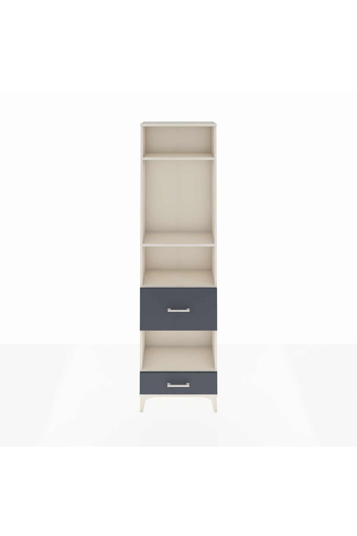 Arges Dolap 4 Raflı 2 Çekmeceli 60x30x221 - S29M108V2A