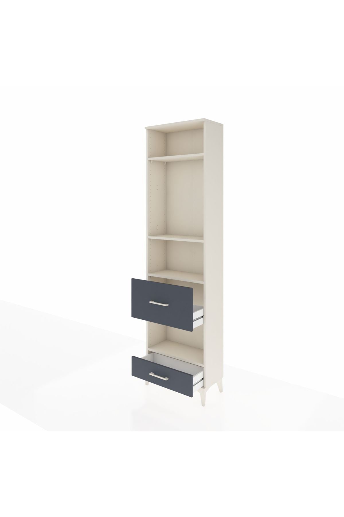 Arges Dolap 4 Raflı 2 Çekmeceli 60x30x221 - S29M108V2A