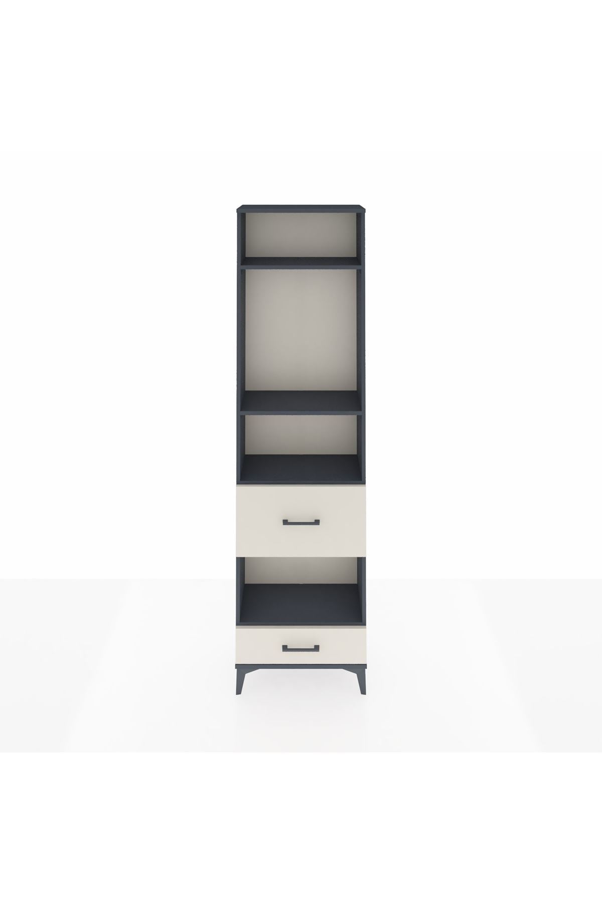 Arges Dolap 4 Raflı 2 Çekmeceli 60x30x221 - S29M108V4A