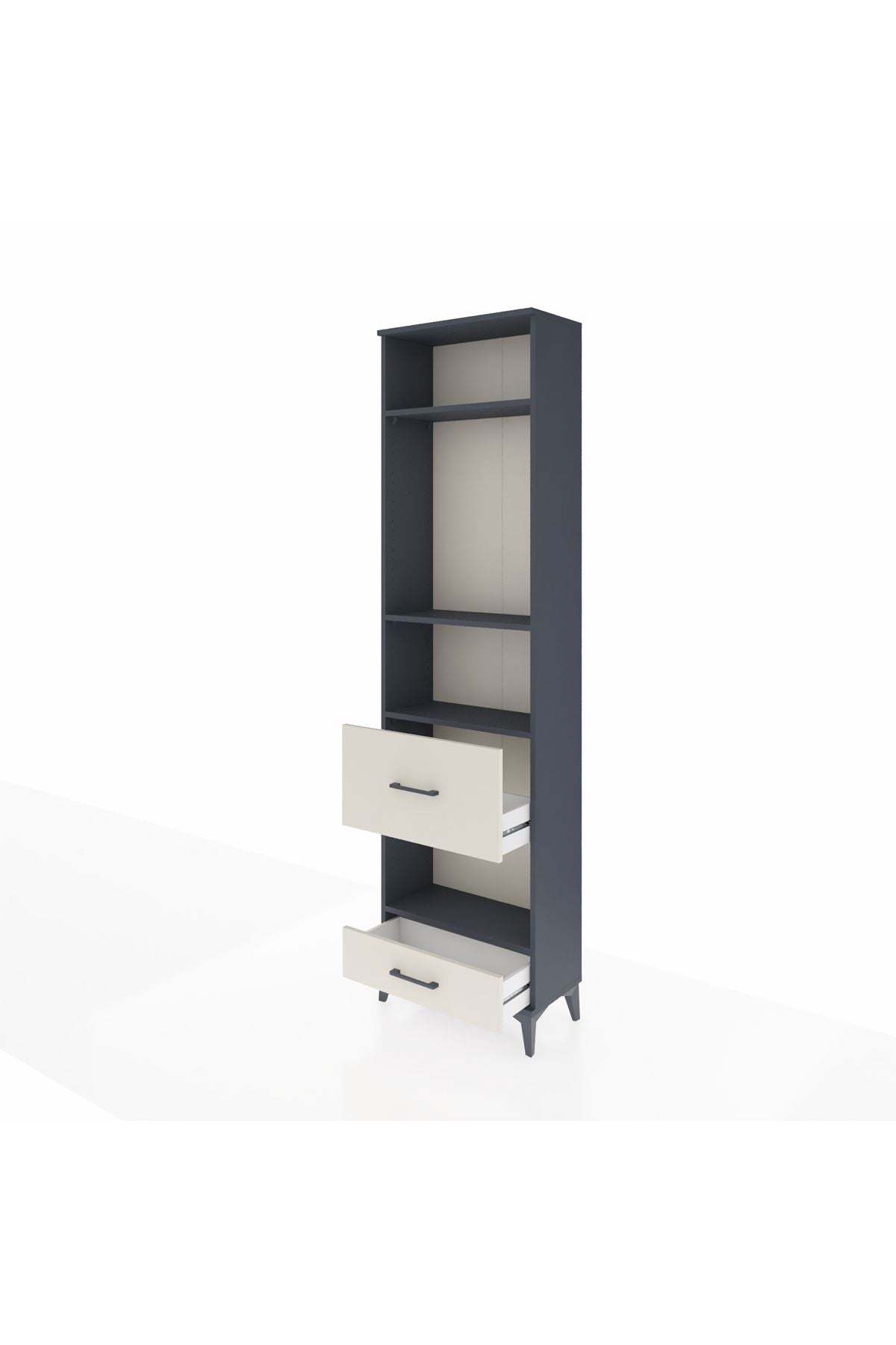Arges Dolap 4 Raflı 2 Çekmeceli 60x30x221 - S29M108V4A