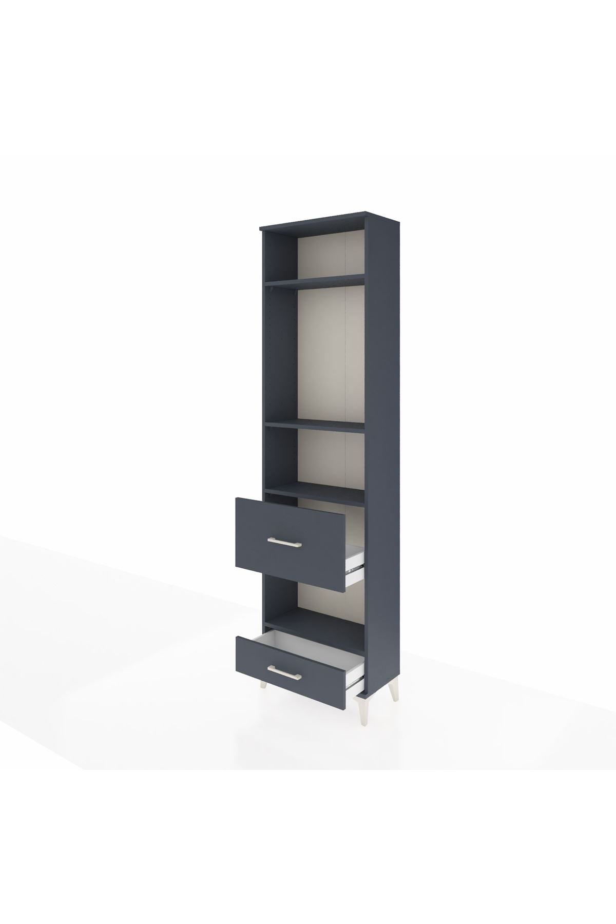 Arges Dolap 4 Raflı 2 Çekmeceli 60x30x221 - S29M108V5A