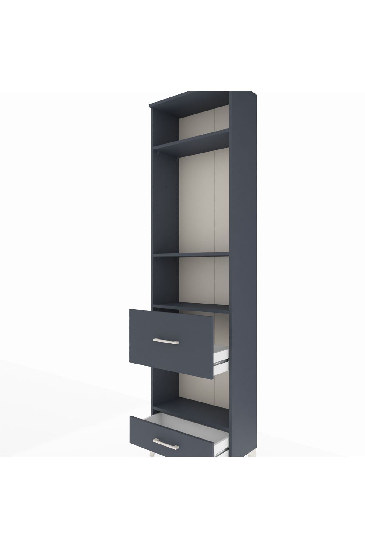 Arges Dolap 4 Raflı 2 Çekmeceli 60x30x221 - S29M108V5A