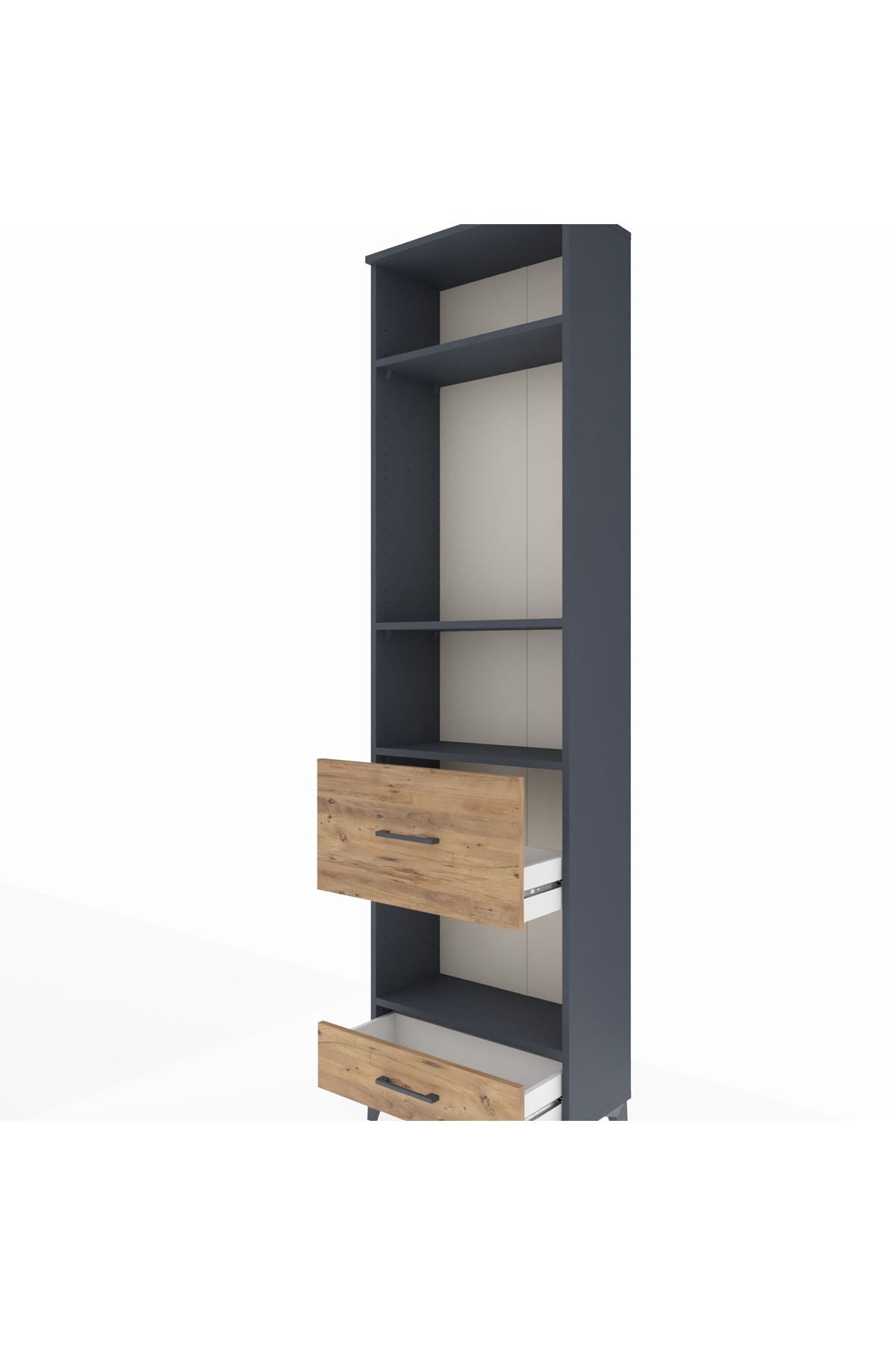 Arges Dolap 4 Raflı 2 Çekmeceli 60x30x221 - S29M108V6A