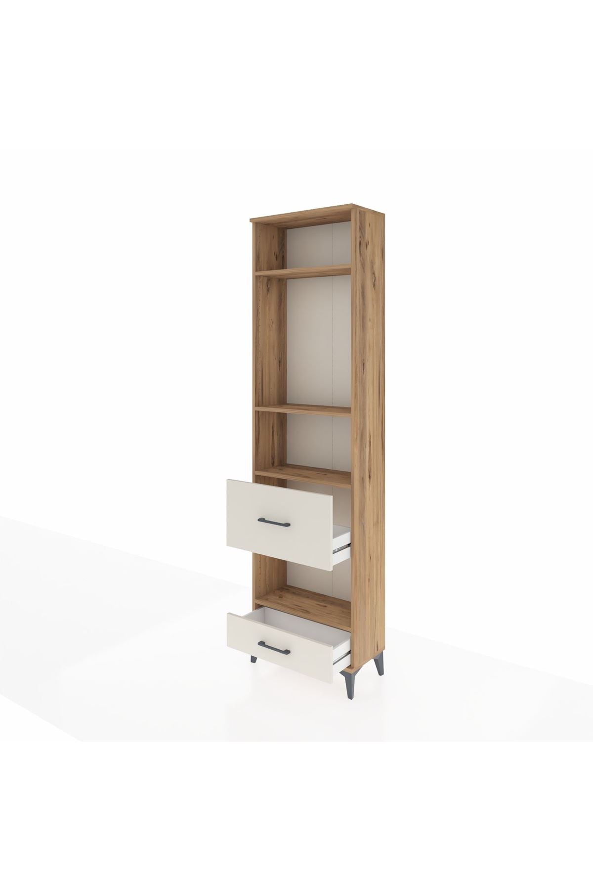 Arges Dolap 4 Raflı 2 Çekmeceli 60x30x221 - S29M108V7A