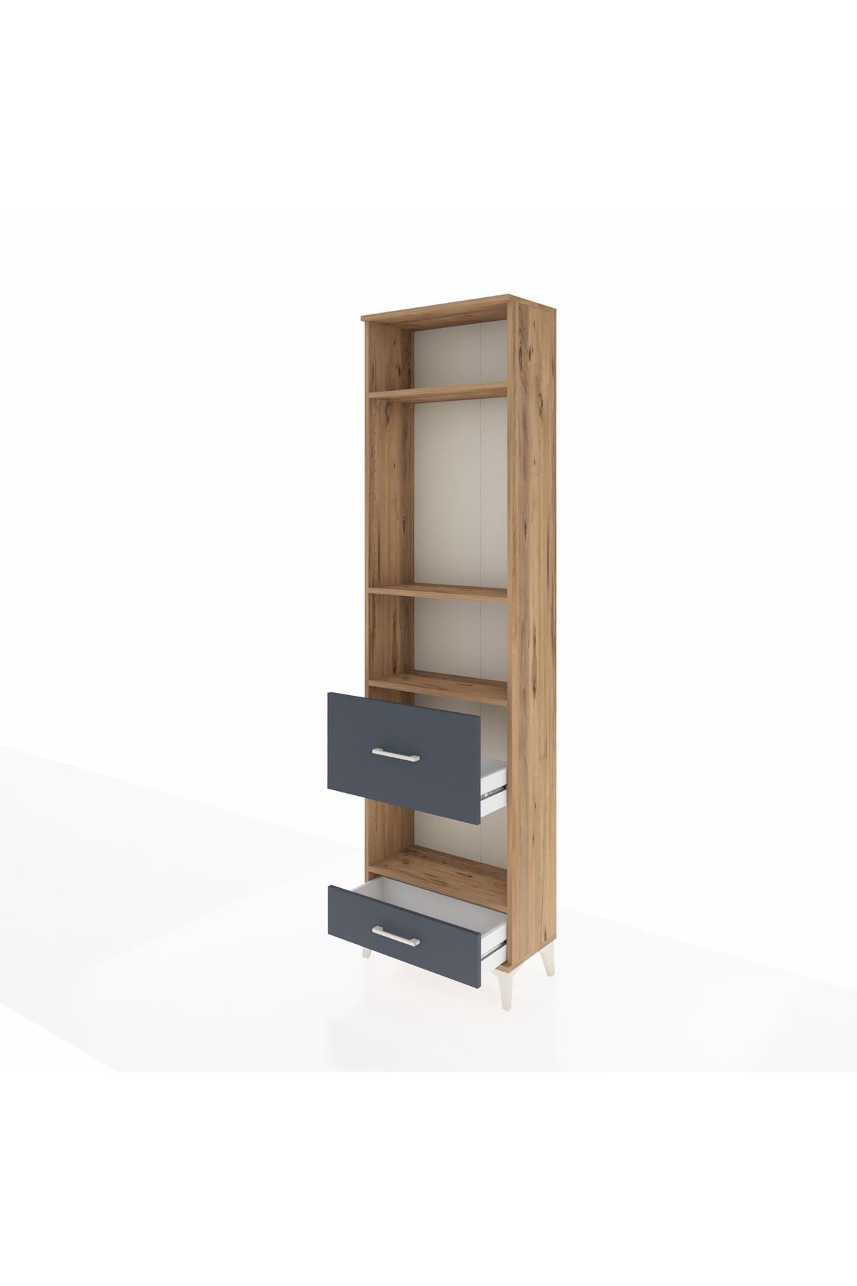 Arges Dolap 4 Raflı 2 Çekmeceli 60x30x221 - S29M108V8A
