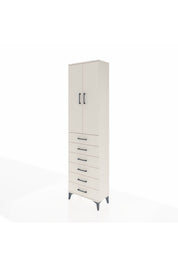 Arges Dolap 2 Raflı 6 Çekmeceli Tek Askılı 60x30x221 - S29M109V1A