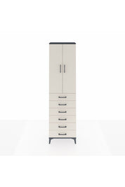 Arges Dolap 2 Raflı 6 Çekmeceli Tek Askılı 60x30x221 - S29M109V4A