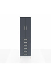 Arges Dolap 2 Raflı 6 Çekmeceli Tek Askılı 60x30x221 - S29M109V5A