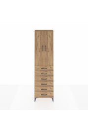 Arges Dolap 2 Raflı 6 Çekmeceli Tek Askılı 60x30x221 - S29M109V9A