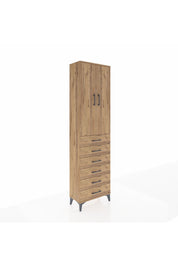 Arges Dolap 2 Raflı 6 Çekmeceli Tek Askılı 60x30x221 - S29M109V9A