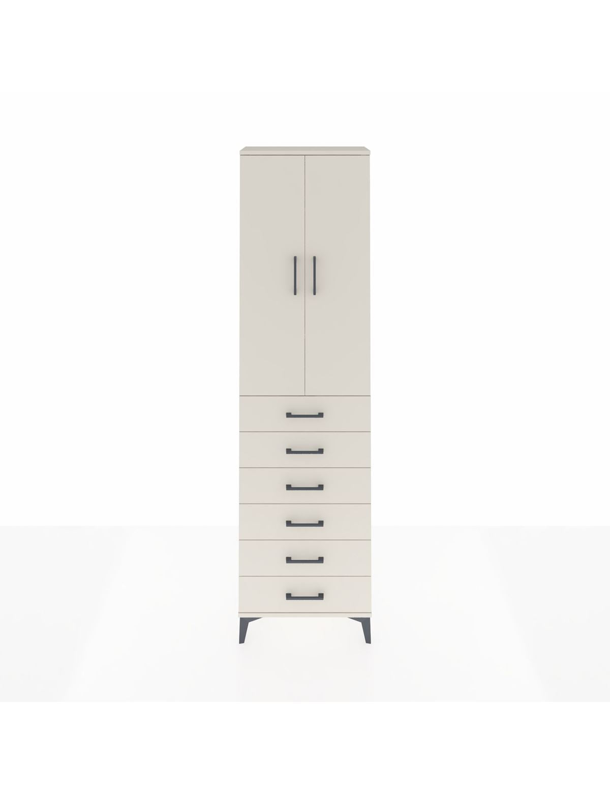 Arges Dolap 3 Raflı 6 Çekmeceli 2 Kapaklı 60x30x221 - S29M110V1A