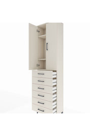 Arges Dolap 3 Raflı 6 Çekmeceli 2 Kapaklı 60x30x221 - S29M110V1A