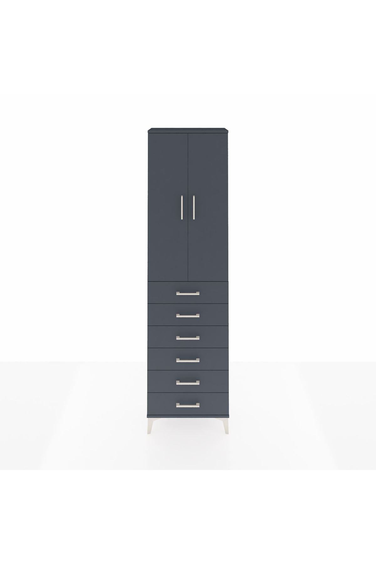 Arges Dolap 3 Raflı 6 Çekmeceli 2 Kapaklı 60x30x221 - S29M110V5A