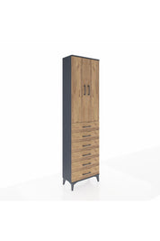 Arges Dolap 3 Raflı 6 Çekmeceli 2 Kapaklı 60x30x221 - S29M110V6A