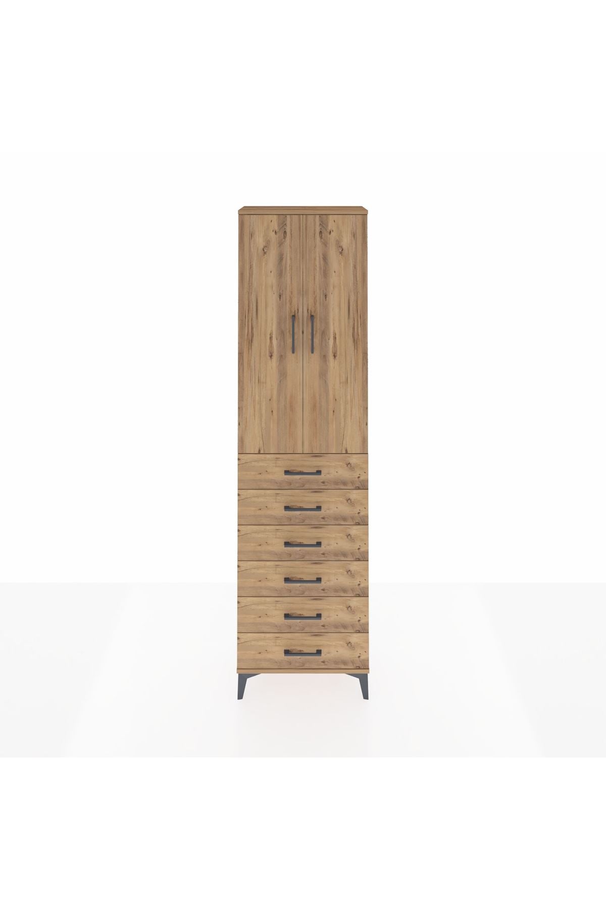 Arges Dolap 3 Raflı 6 Çekmeceli 2 Kapaklı 60x30x221 - S29M110V9A