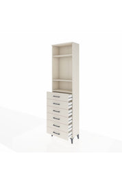 Arges Dolap 3 Raflı 6 Çekmeceli 60x30x221 - S29M111V1A