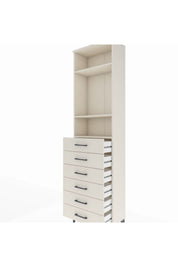 Arges Dolap 3 Raflı 6 Çekmeceli 60x30x221 - S29M111V1A