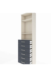 Arges Dolap 3 Raflı 6 Çekmeceli 60x30x221 - S29M111V2A