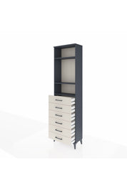 Arges Dolap 3 Raflı 6 Çekmeceli 60x30x221 - S29M111V4A